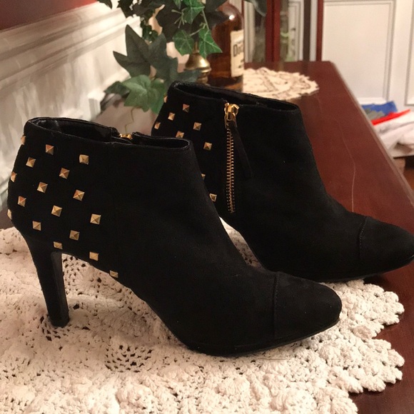 its ok Shoes - New never worn Its ok black gold studded boots